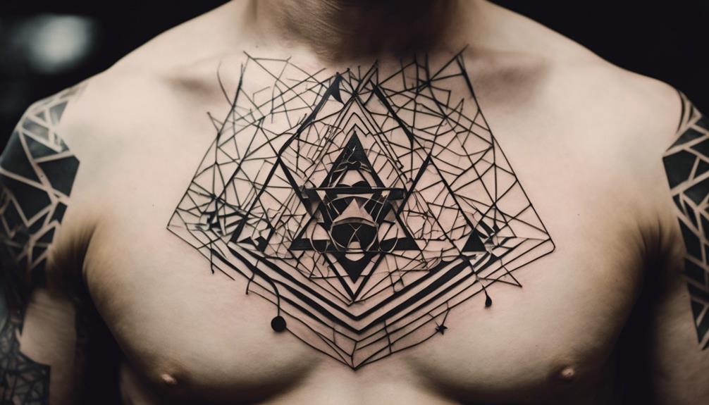 simplistic design on chest